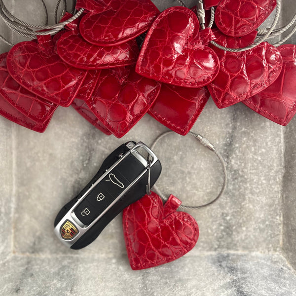 HEART KEYCHAINS - ASSORTED COLORS AVAILABLE - IN STOCK NOW