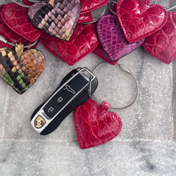 HEART KEYCHAINS - ASSORTED COLORS AVAILABLE - IN STOCK NOW