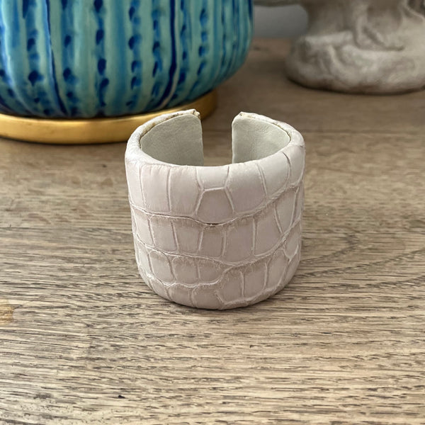 2" ADJUSTABLE CUFF - DUNE MATTE ALLIGATOR - IN STOCK NOW