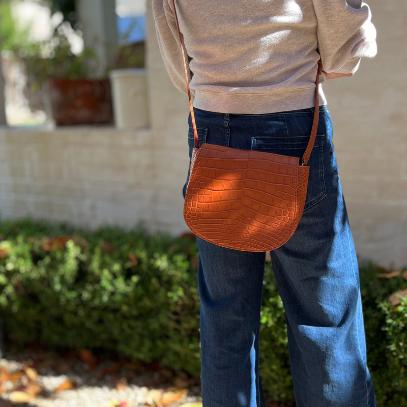 MINI ANTELOPE CROSSBODY - COGNAC MATTE  - IN STOCK NOW