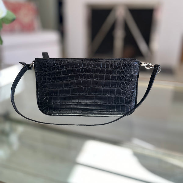 BEA BAG  - BLACK MATTE ALLIGATOR - IN STOCK NOW