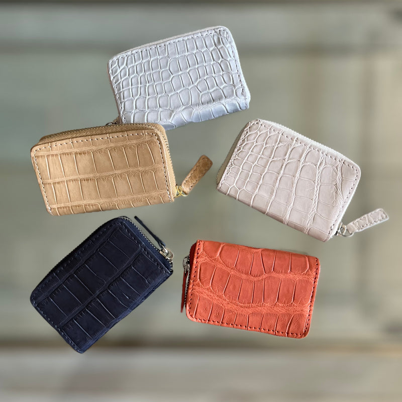 MINI ZIPPER WALLETS - ASSORTED COLORS  - IN STOCK NOW