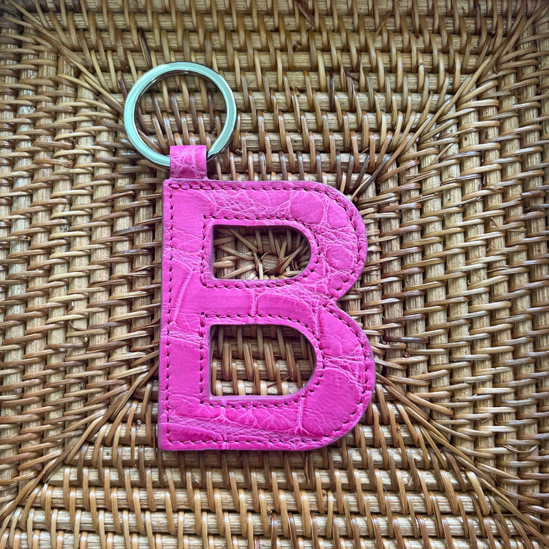 LETTER KEYCHAINS - ASSORTED COLORS - IN STOCK NOW