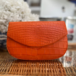 MINI CROSSBODY BAGS - FULL ALLIGATOR - ASSORTED COLORS - IN STOCK NOW