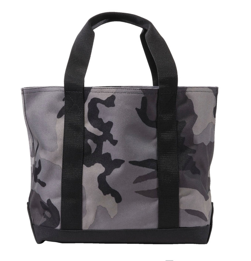 HUNTING TOTE WITH ALLIGATOR HANDLES, THREADED MONOGRAM & ALLIGATOR LUGGAGE STRAP- ASSORTED COLORS