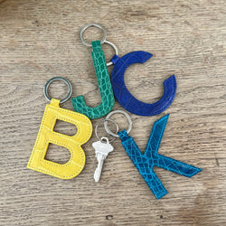 LETTER KEYCHAINS - ASSORTED COLORS - IN STOCK NOW