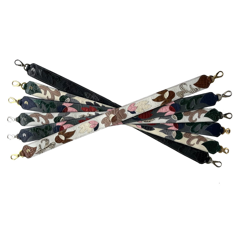 GUITAR FLORAL SHOULDER STRAPS - ASSORTED COLORS - IN STOCK NOW