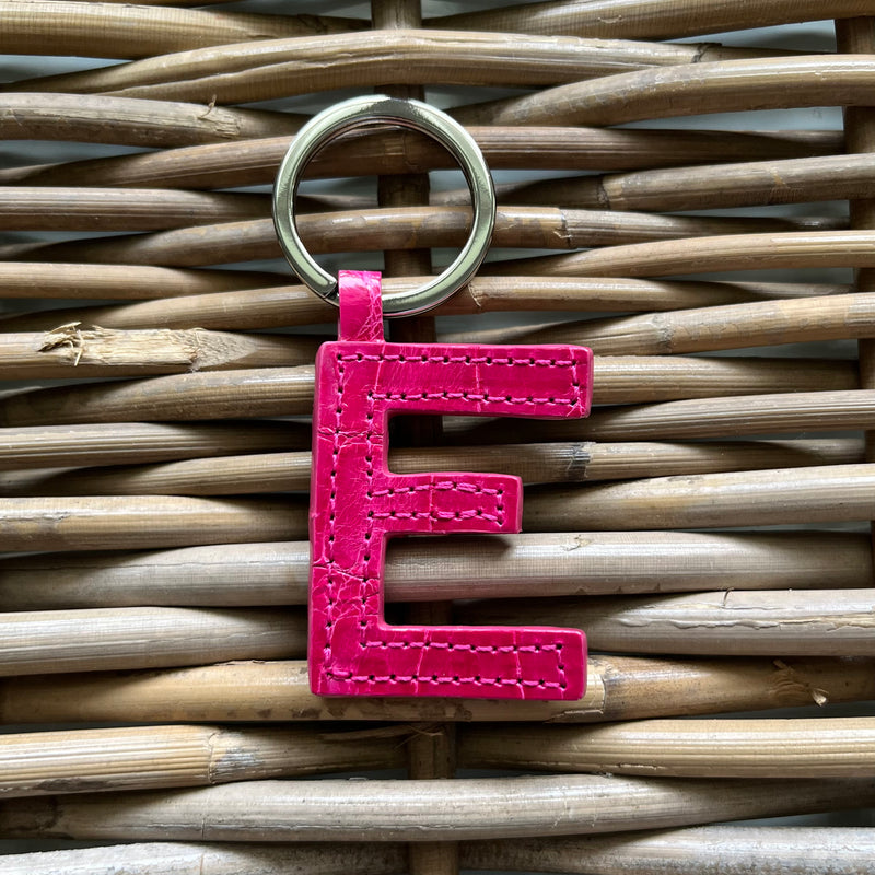 MINI LETTER KEYCHAINS - ASSORTED COLORS - IN STOCK NOW