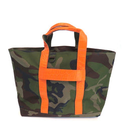 HUNTING TOTE WITH ALLIGATOR HANDLES & ALLIGATOR LUGGAGE STRAP - CONTRACT TANNING