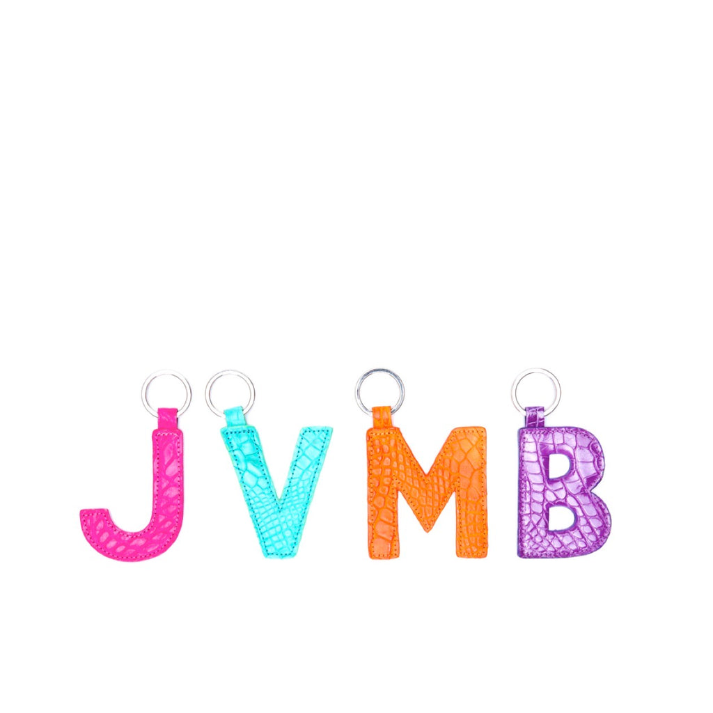 LETTER KEYCHAIN, DOUBLE SIDED - MADE TO ORDER – ALEXANDRA KNIGHT