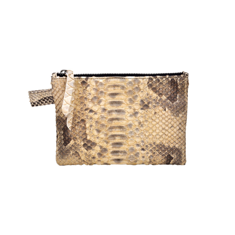 ZIPPER TOP CLUTCH POUCH - CONTRACT TANNING
